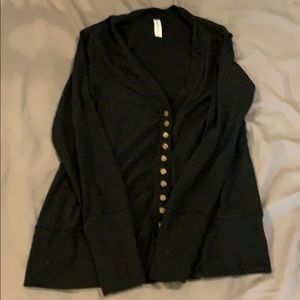 Black button up cardigan